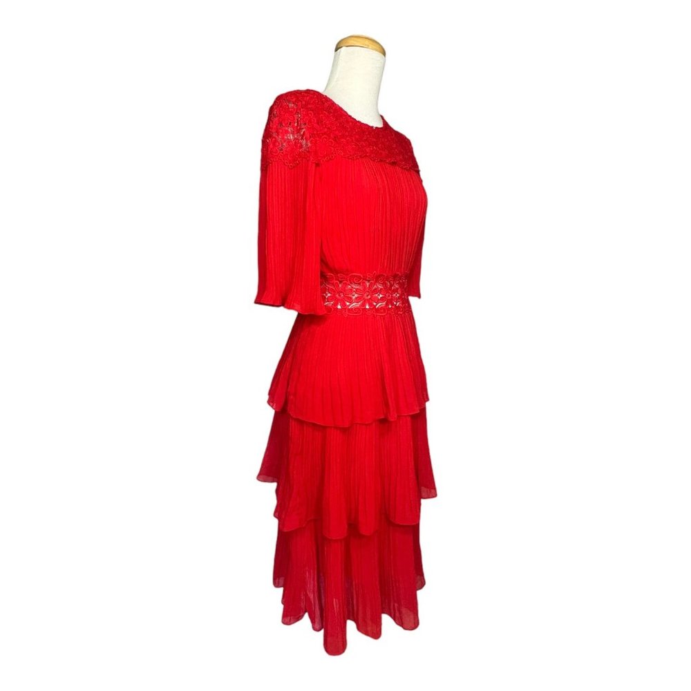 The Clothing Company Tiered Red Midi Dress Size Small NWT - Picture 6 of 15